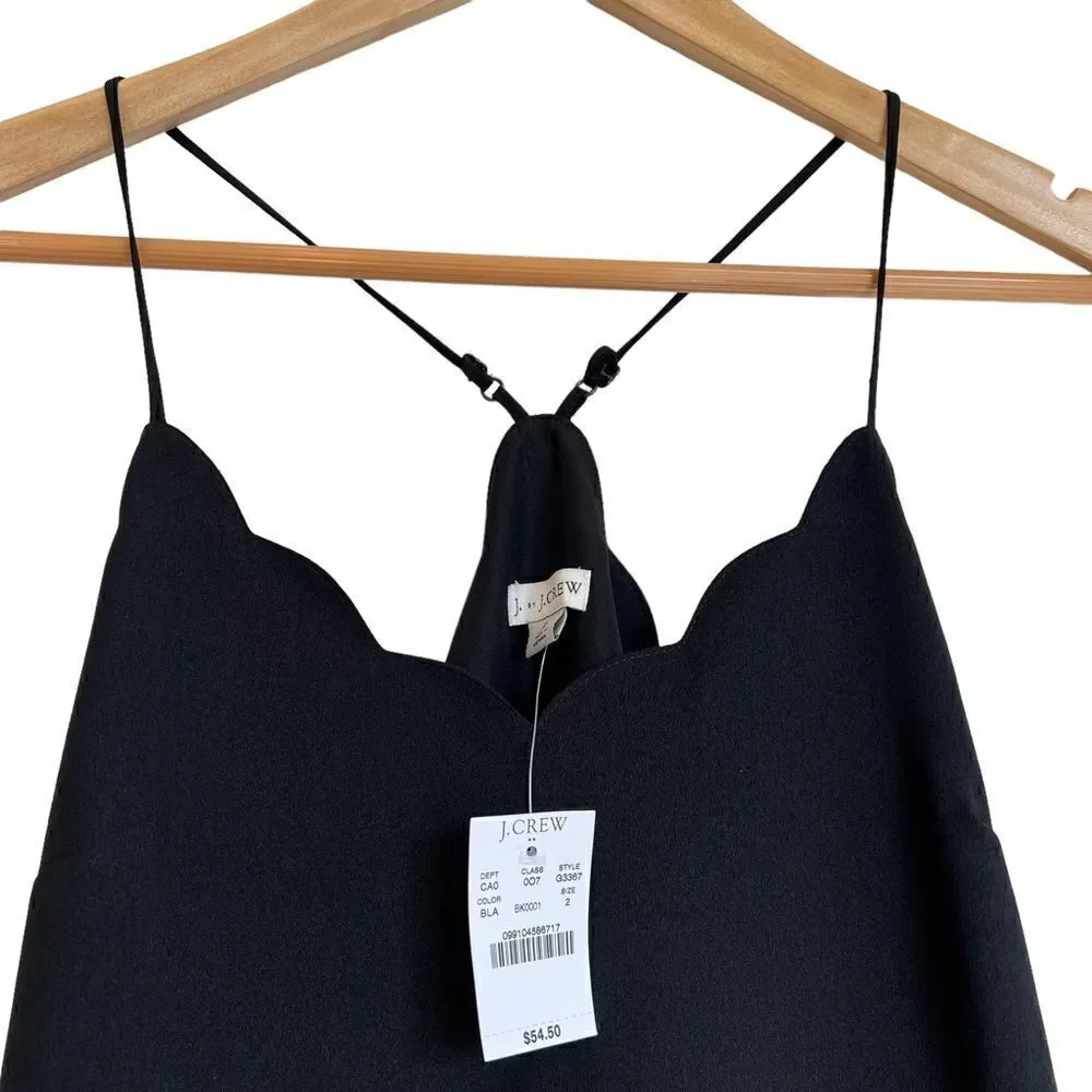 NWT J. By J. Crew Scallop Racer Back Cami size 2